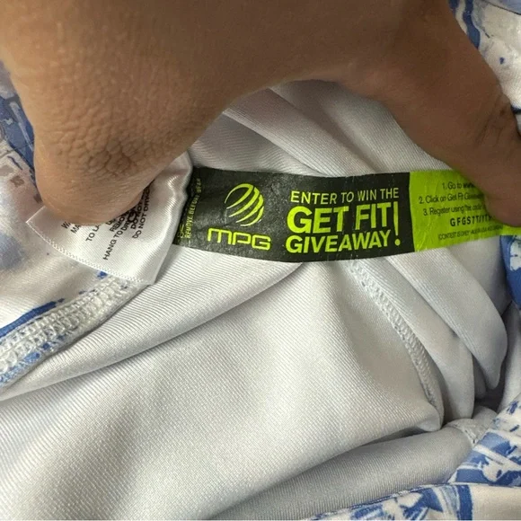 MPG Leggings Womens Size XS Blue Mid Rise Pull On Compression Athletic<<149>>> - Picture 5 of 7